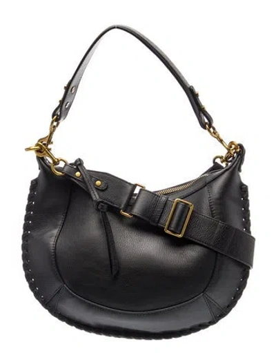 Pre-owned Isabel Marant Leather Hobo In Black