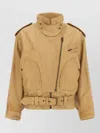 Isabel Marant Leather Jacket In Brown