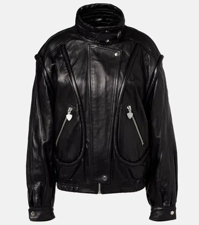 Isabel Marant High Collar Jacket Featuring Buckle Detail In Black