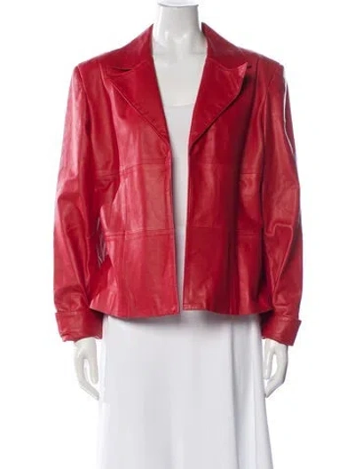 Pre-owned Isabel Marant Leather Jacket In Red