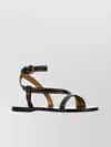 Isabel Marant Sandali Jopee In Pelle Nera  Donna