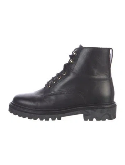 Pre-owned Isabel Marant Leather Lace-up Boots In Black