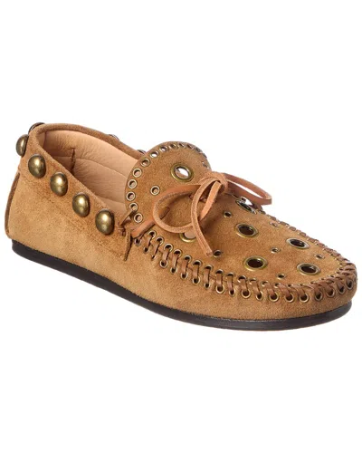 Isabel Marant Leather Loafer In Brown