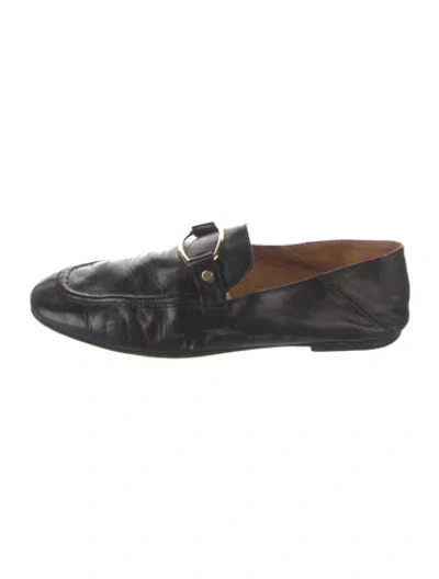 Pre-owned Isabel Marant Leather Loafers In Black