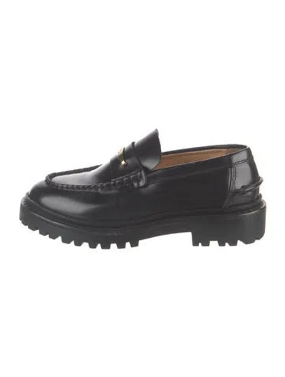 Pre-owned Isabel Marant Leather Loafers In Black