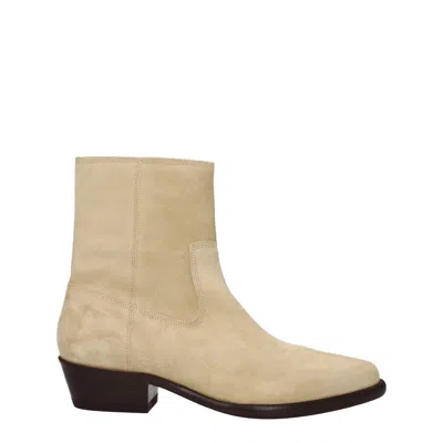 Isabel Marant Leather Men's Ankle In Beige