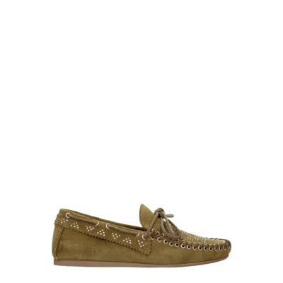 Isabel Marant Leather Men's Loafer In Green