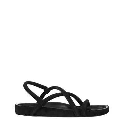 Isabel Marant Leather Men's Sandal In Black