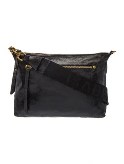 Pre-owned Isabel Marant Leather Messenger Bag In Black