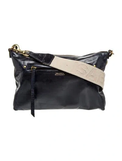 Pre-owned Isabel Marant Leather Messenger Bag In Blue