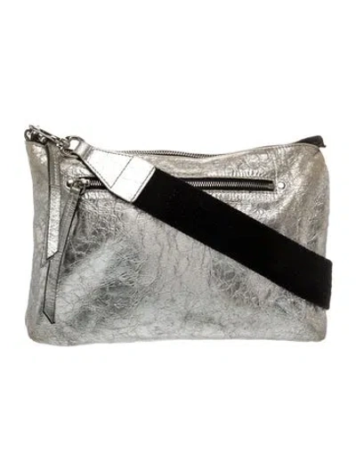 Pre-owned Isabel Marant Leather Messenger Bag In Gray