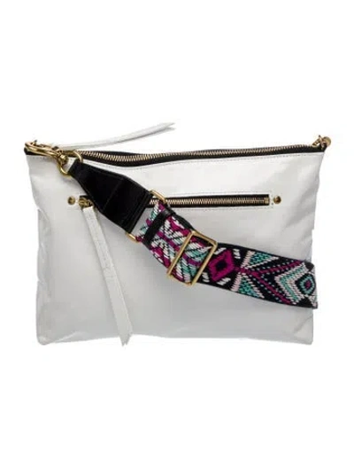 Pre-owned Isabel Marant Leather Messenger Bag In Silver