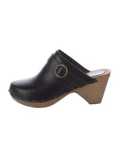 Pre-owned Isabel Marant Leather Mules In Black