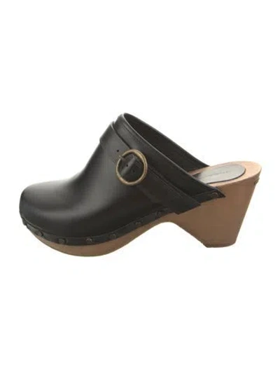 Pre-owned Isabel Marant Leather Mules In Black