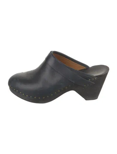 Pre-owned Isabel Marant Leather Mules In Black