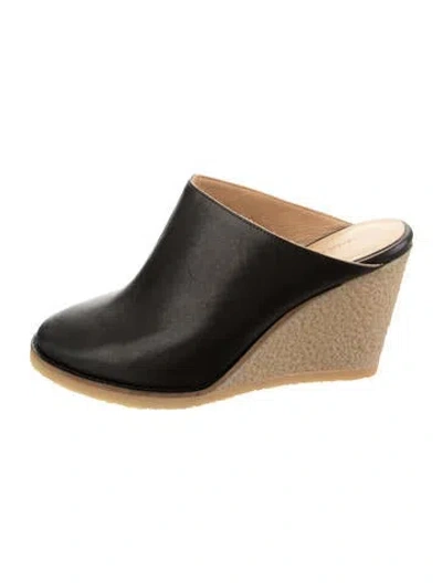Pre-owned Isabel Marant Leather Mules In Black