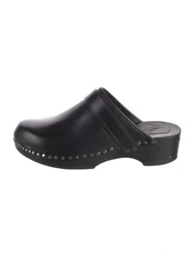 Pre-owned Isabel Marant Leather Mules In Black
