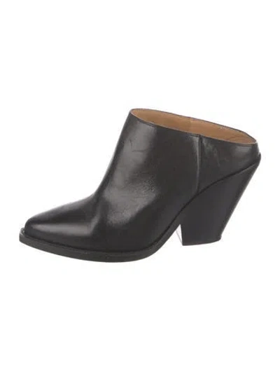 Pre-owned Isabel Marant Leather Mules In Black