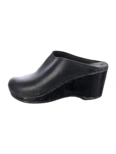 Pre-owned Isabel Marant Leather Mules In Black