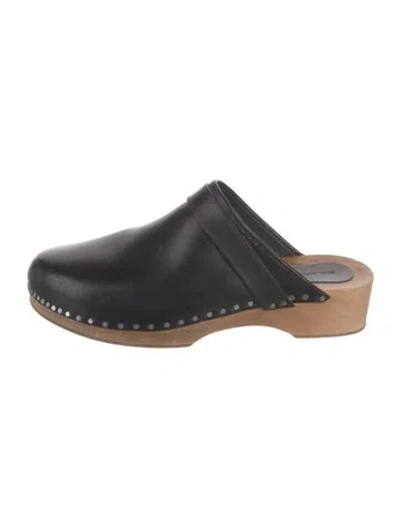 Pre-owned Isabel Marant Leather Mules In Black