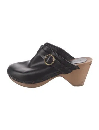 Pre-owned Isabel Marant Leather Mules In Black
