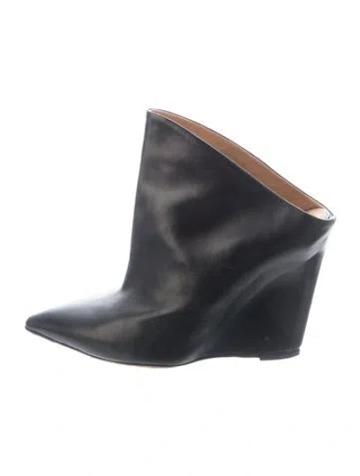Pre-owned Isabel Marant Leather Mules In Blue