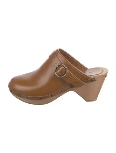 Pre-owned Isabel Marant Leather Mules In Brown