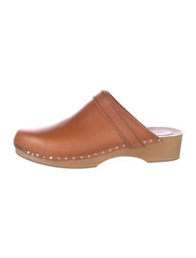 Pre-owned Isabel Marant Leather Mules In Brown