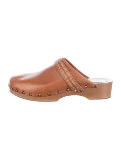 Pre-owned Isabel Marant Leather Mules In Brown
