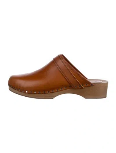 Pre-owned Isabel Marant Leather Mules In Brown