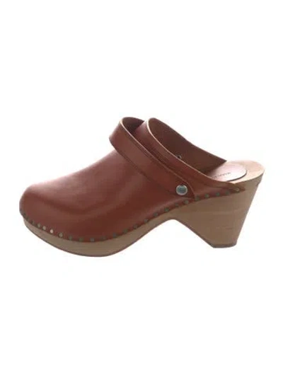 Pre-owned Isabel Marant Leather Mules In Brown