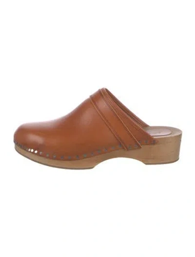 Pre-owned Isabel Marant Leather Mules In Neutral