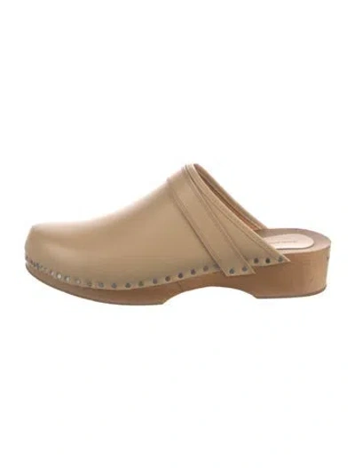 Pre-owned Isabel Marant Leather Mules In Neutral