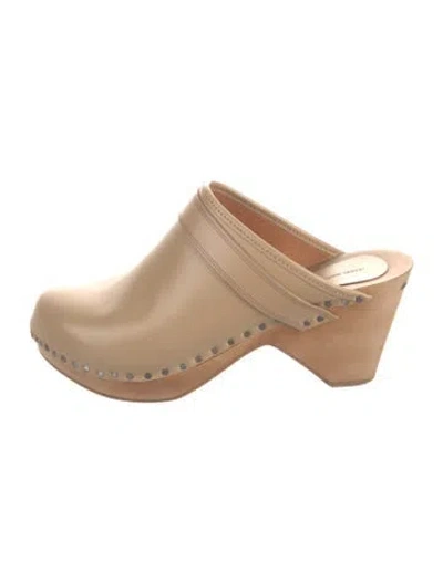 Pre-owned Isabel Marant Leather Mules In Neutral