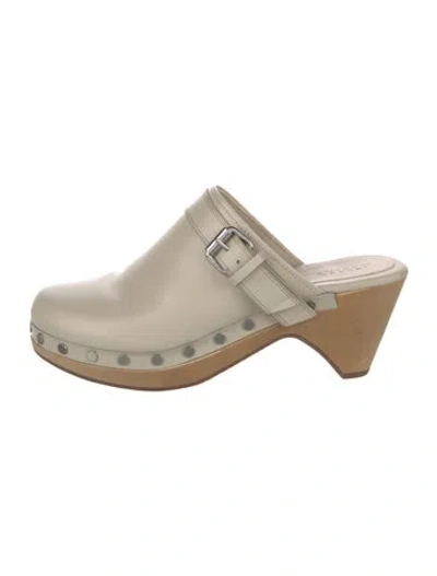 Pre-owned Isabel Marant Leather Mules In Neutral