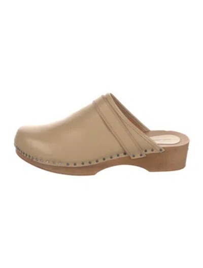 Pre-owned Isabel Marant Leather Mules In Neutral