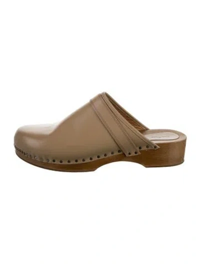 Pre-owned Isabel Marant Leather Mules In Neutral