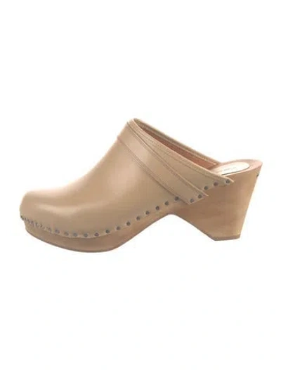 Pre-owned Isabel Marant Leather Mules In Neutral