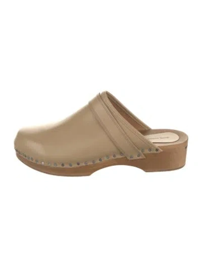 Pre-owned Isabel Marant Leather Mules In Neutral