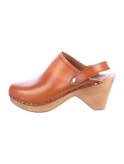 Pre-owned Isabel Marant Leather Mules In Neutrals