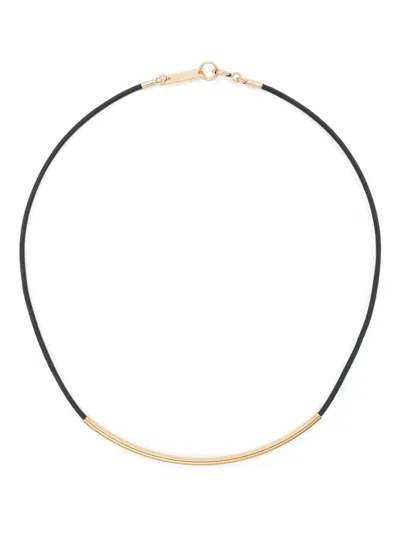 Isabel Marant Leather Necklace In Gold