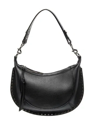 Pre-owned Isabel Marant Leather Oskan Moon In Black
