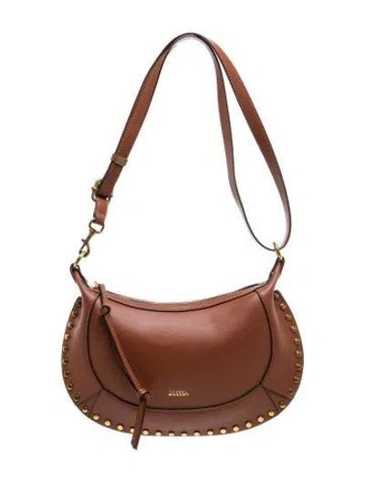 Pre-owned Isabel Marant Leather Oskan Moon Medium In Brown
