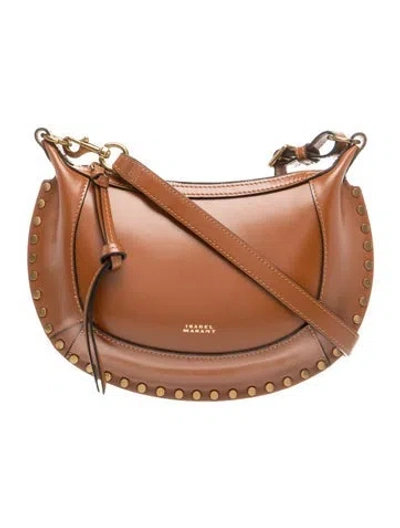 Pre-owned Isabel Marant Leather Oskan Moon Small In Brown