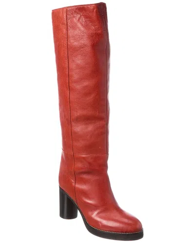 Isabel Marant Leather Over-the-knee Boot In Red