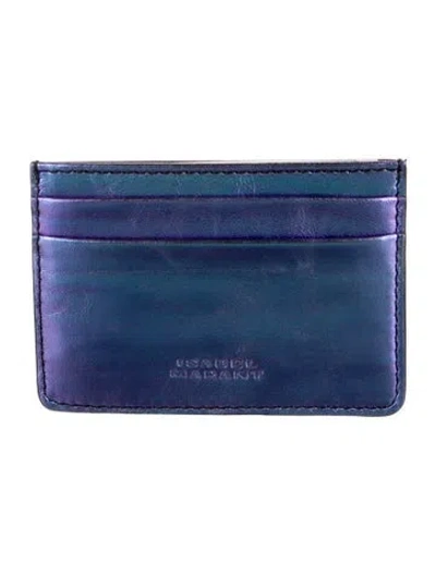 Pre-owned Isabel Marant Leather Printed Card Holder In Multi