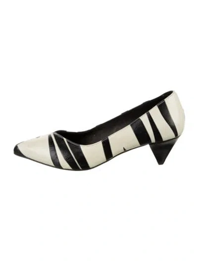 Pre-owned Isabel Marant Leather Printed Slingback Pumps In Multi