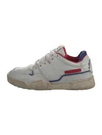 Pre-owned Isabel Marant Leather Printed Sneakers In Multi