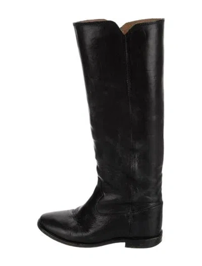 Pre-owned Isabel Marant Leather Riding Boots In Black