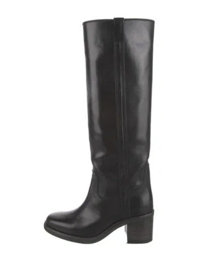 Pre-owned Isabel Marant Leather Riding Boots In Black